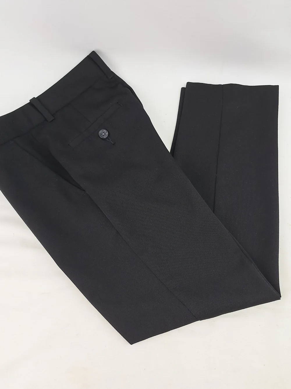 Calvin Klein Boys Size 8R Black Dress Pants  Polyester Rayo